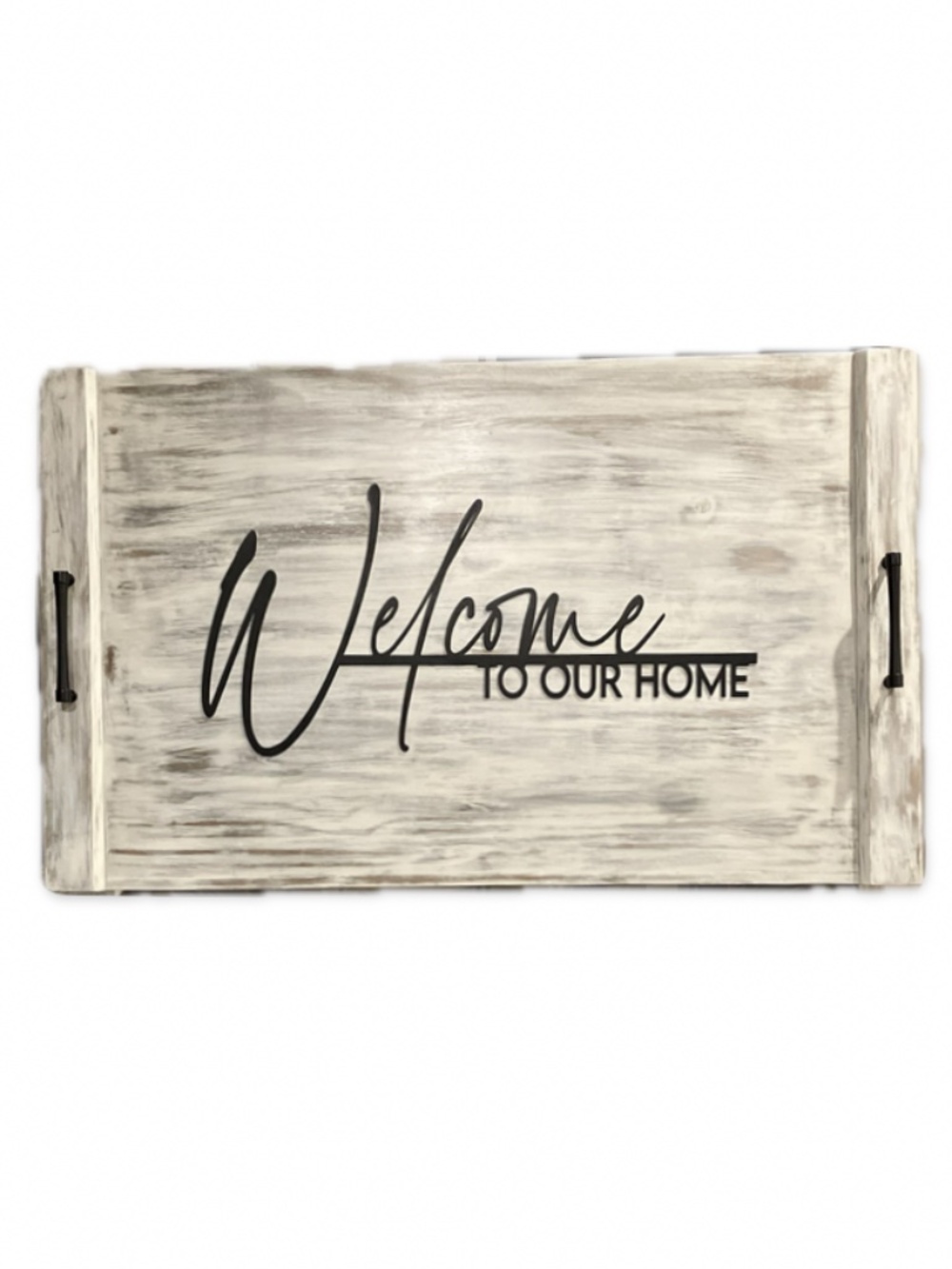Sign “Welcome To Our Home” Metal Script - Picture 2 of 2